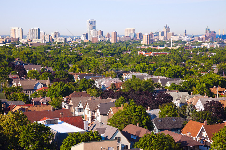 Milwaukee-城市全景图片