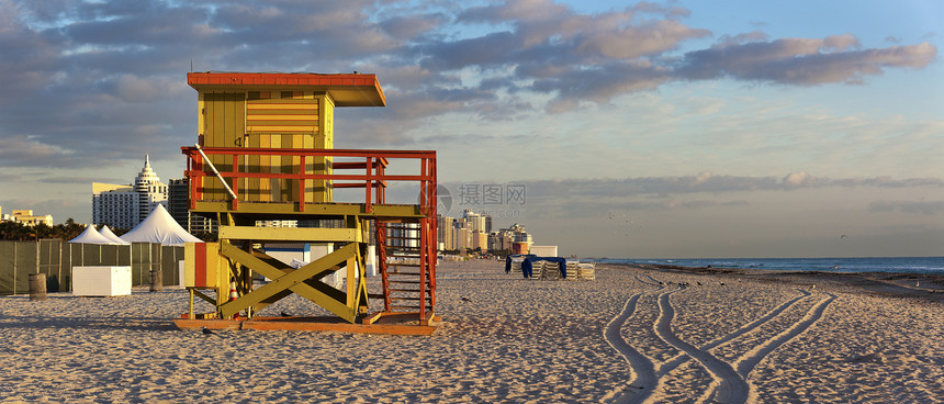迈阿密海滩海洋装饰艺术建筑学救生站图片