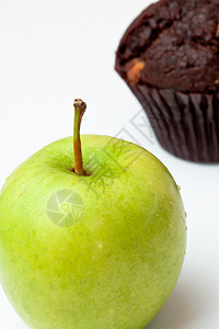 苹果和松饼背景图片