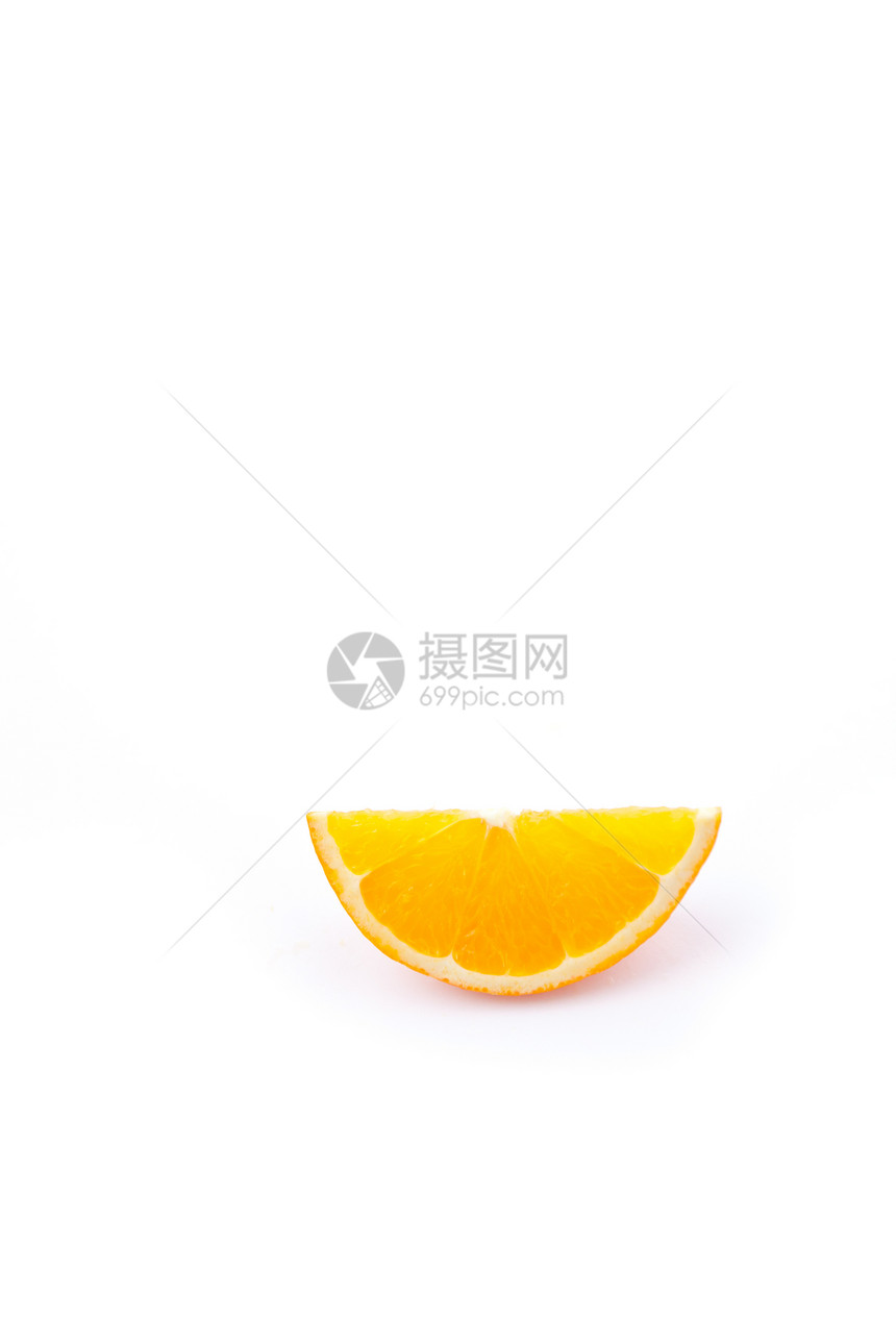 橙色切片橙子果味橙段果皮橘皮图片