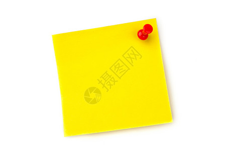 黄色钉状粘合纸条背景图片