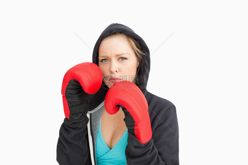 严重女子拳击图片