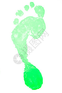 颜色绿色的脚印背景图片