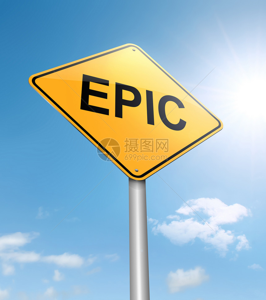 Epic 概念失败俚语橙子蓝色长毛力量乐趣阳光插图天空图片