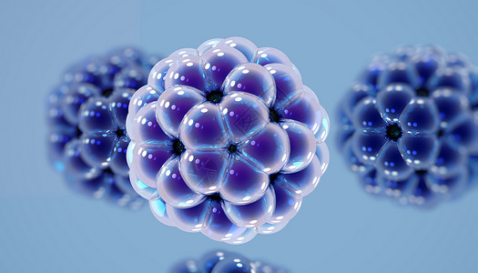 富勒烯分子的原子结构背景