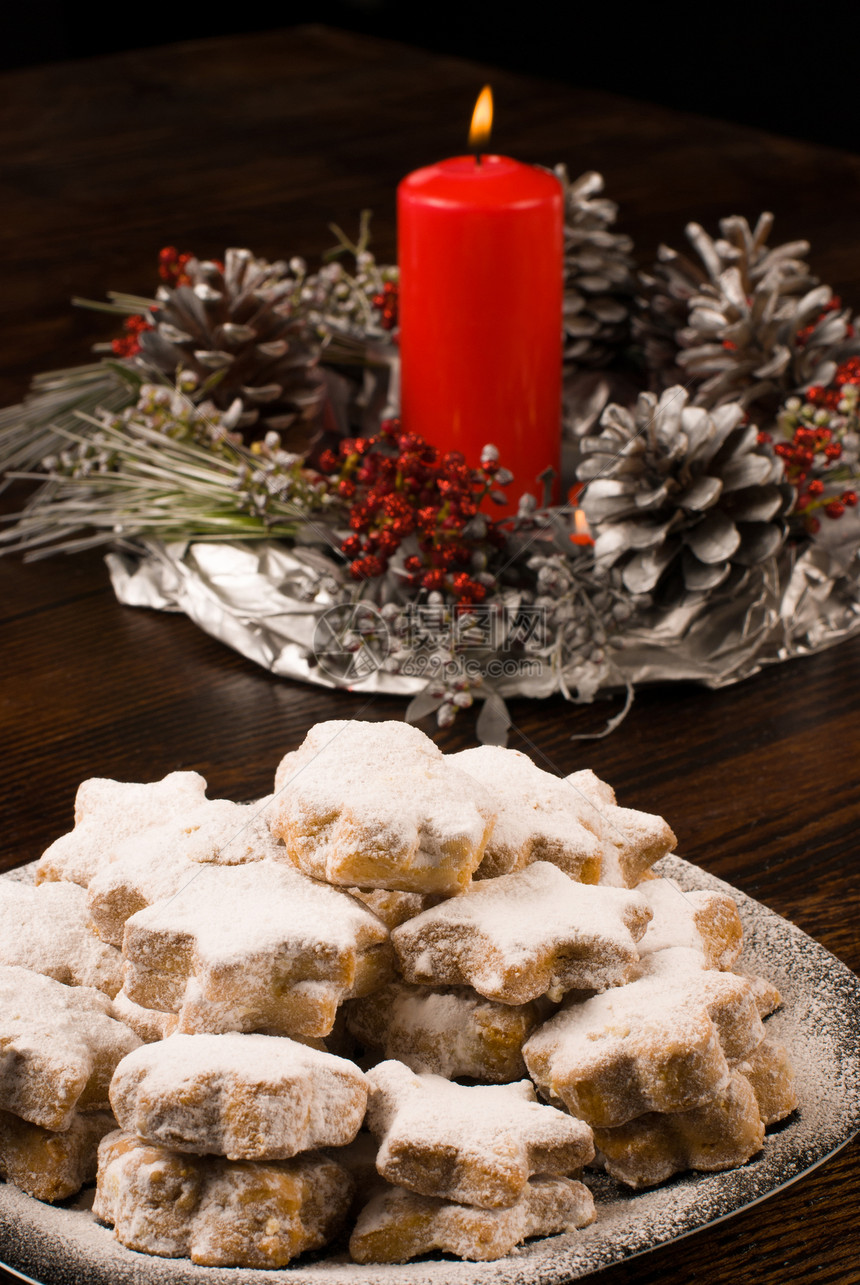 Nevaditos 国家季节性饼干美食圆形食物装饰糕点服务盘子图片
