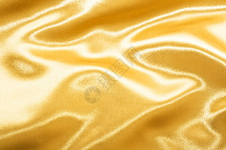 金丝织物金丝布料曲线折痕材料涟漪纺织品织物黄色投标奢华背景