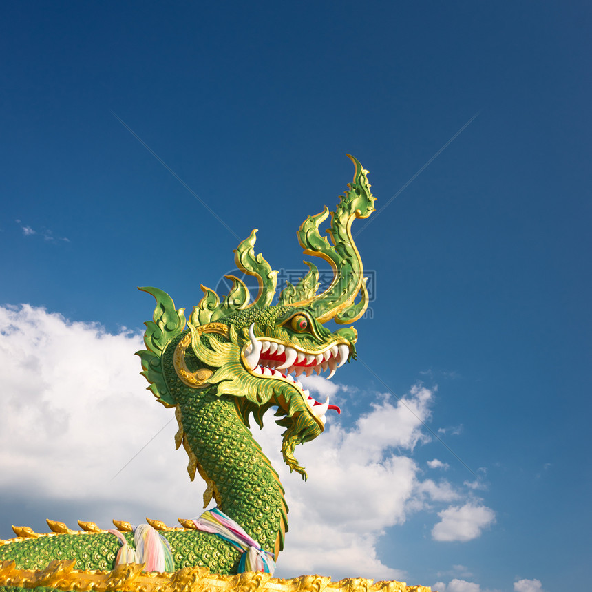 亚洲龙风格数字天空建筑学文化雕塑建筑艺术怪物雕像图片