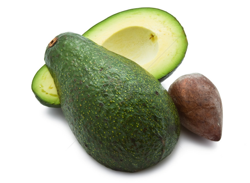 阿沃卡多皮肤生产健康热带种子食物营养绿色白色蔬菜图片