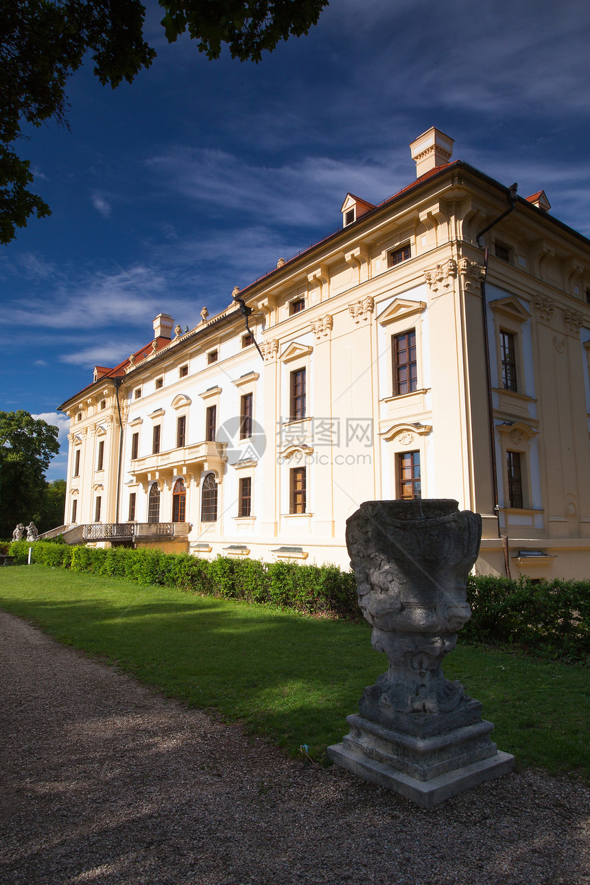 斯拉夫科夫城堡房子旅行花园精神庭院历史性财富历史遗产假期图片