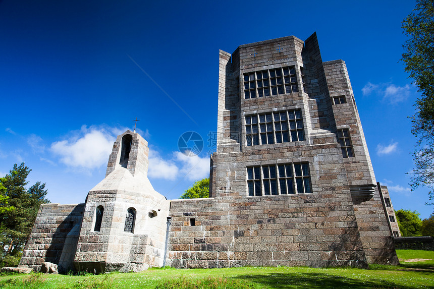 卓戈城堡石头历史性旅游景点英语建筑学阴影天空银行蓝色图片