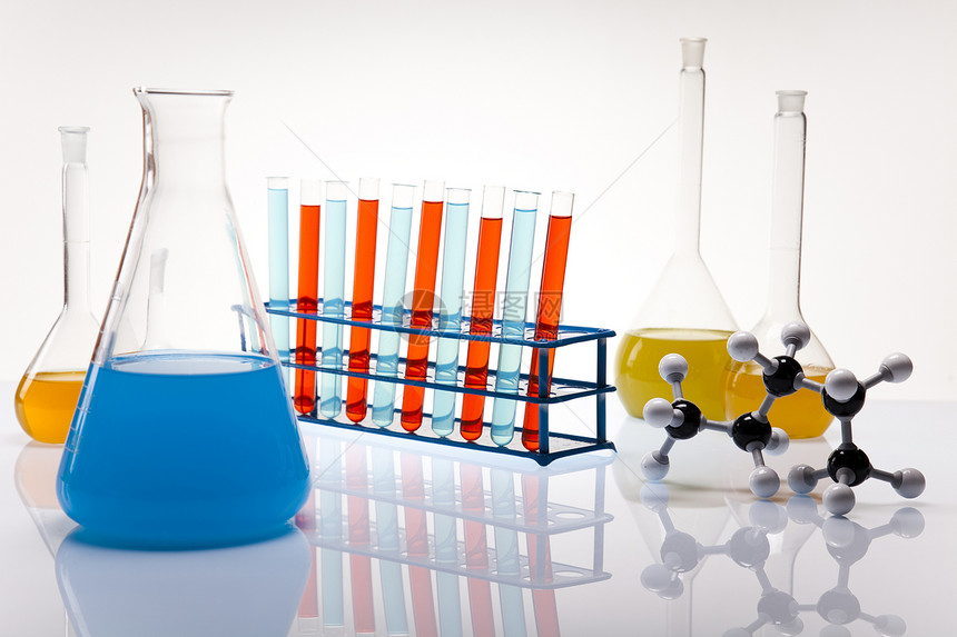 化验室管子彩虹工作插图卫生青色玻璃吸管药店实验室图片