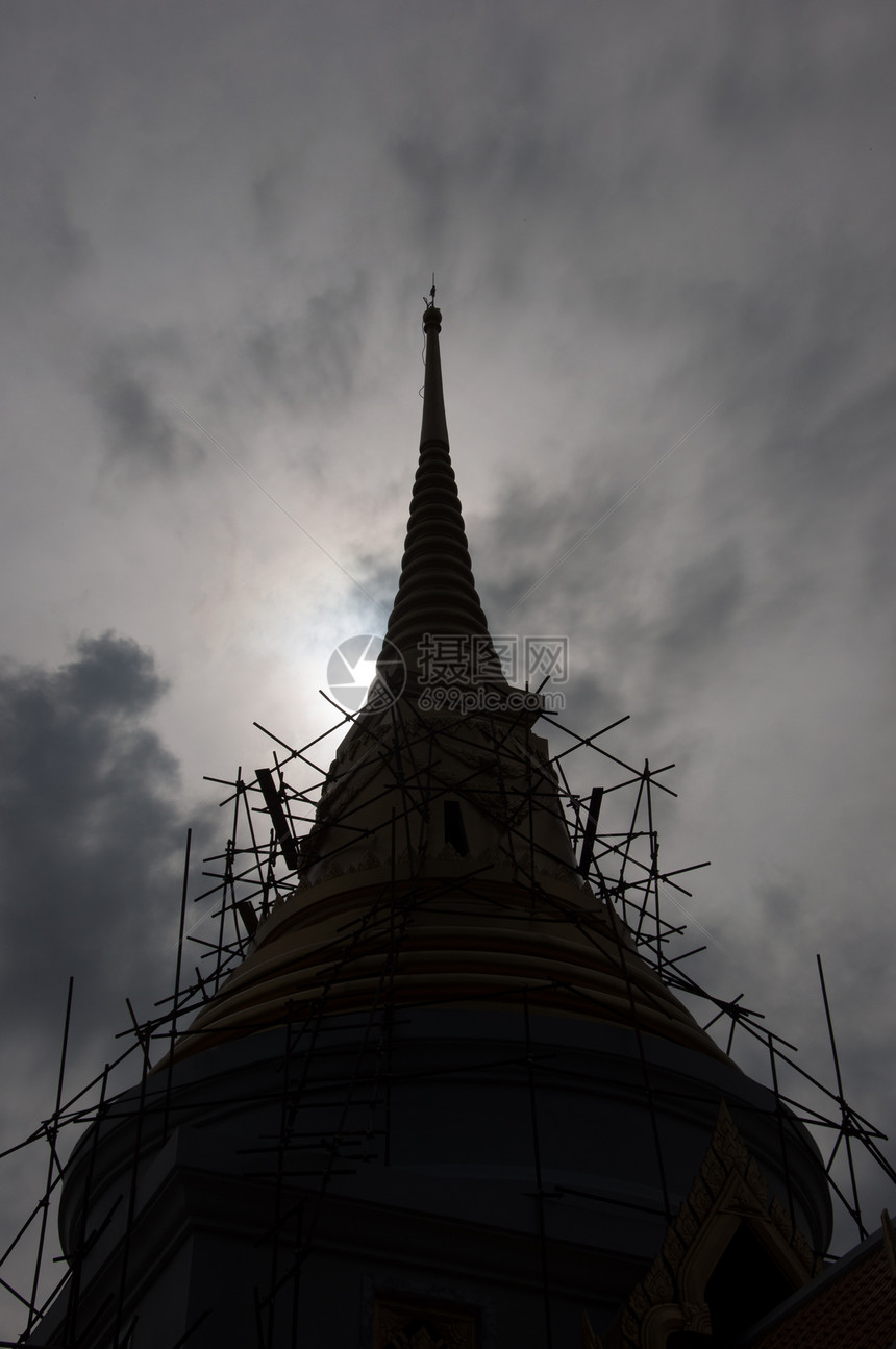 寺庙溶液天空建筑照片摄影艺术硅化黑色图片