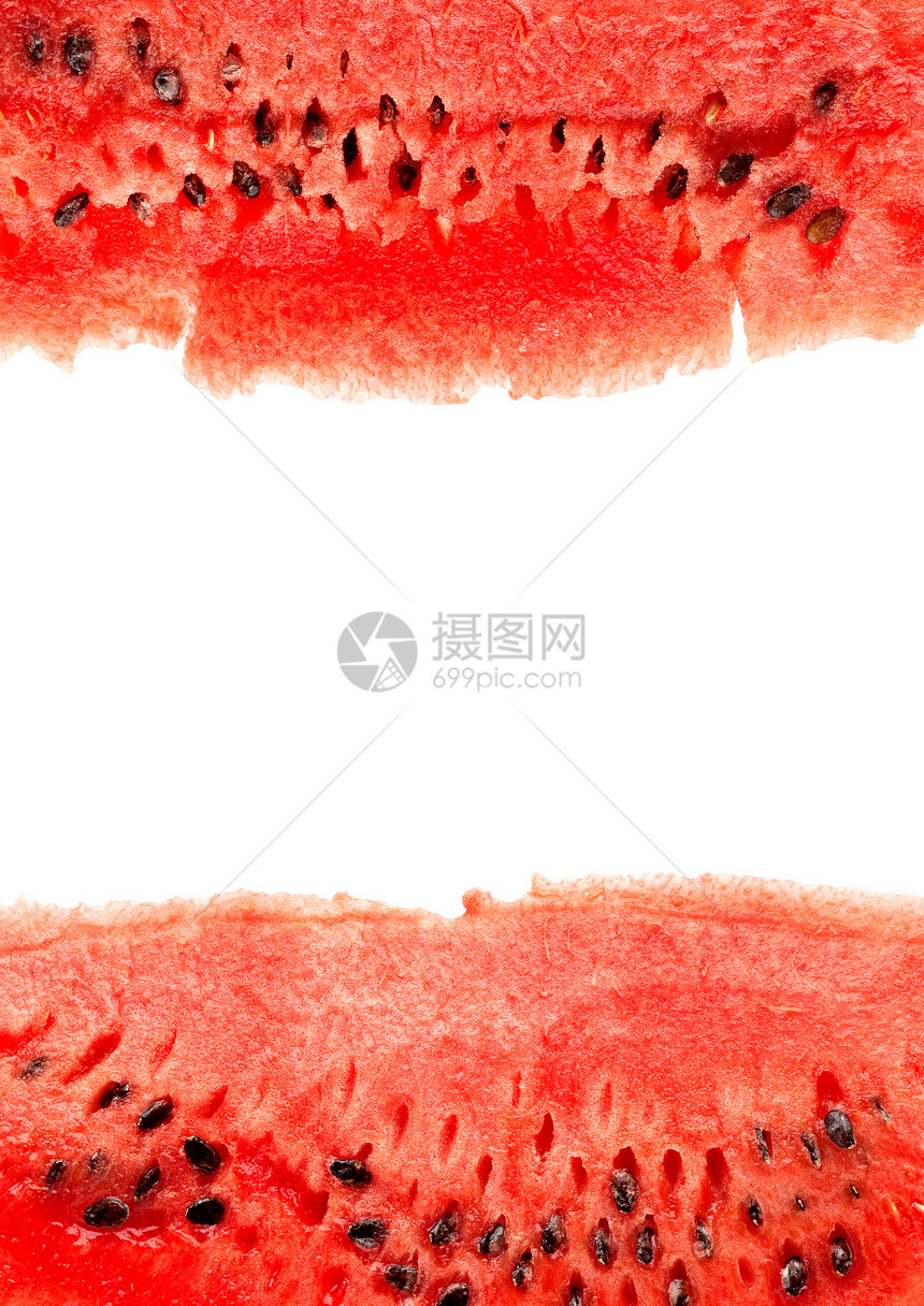 西瓜肉质健康红色养分果汁条纹水果种子美食茶点图片