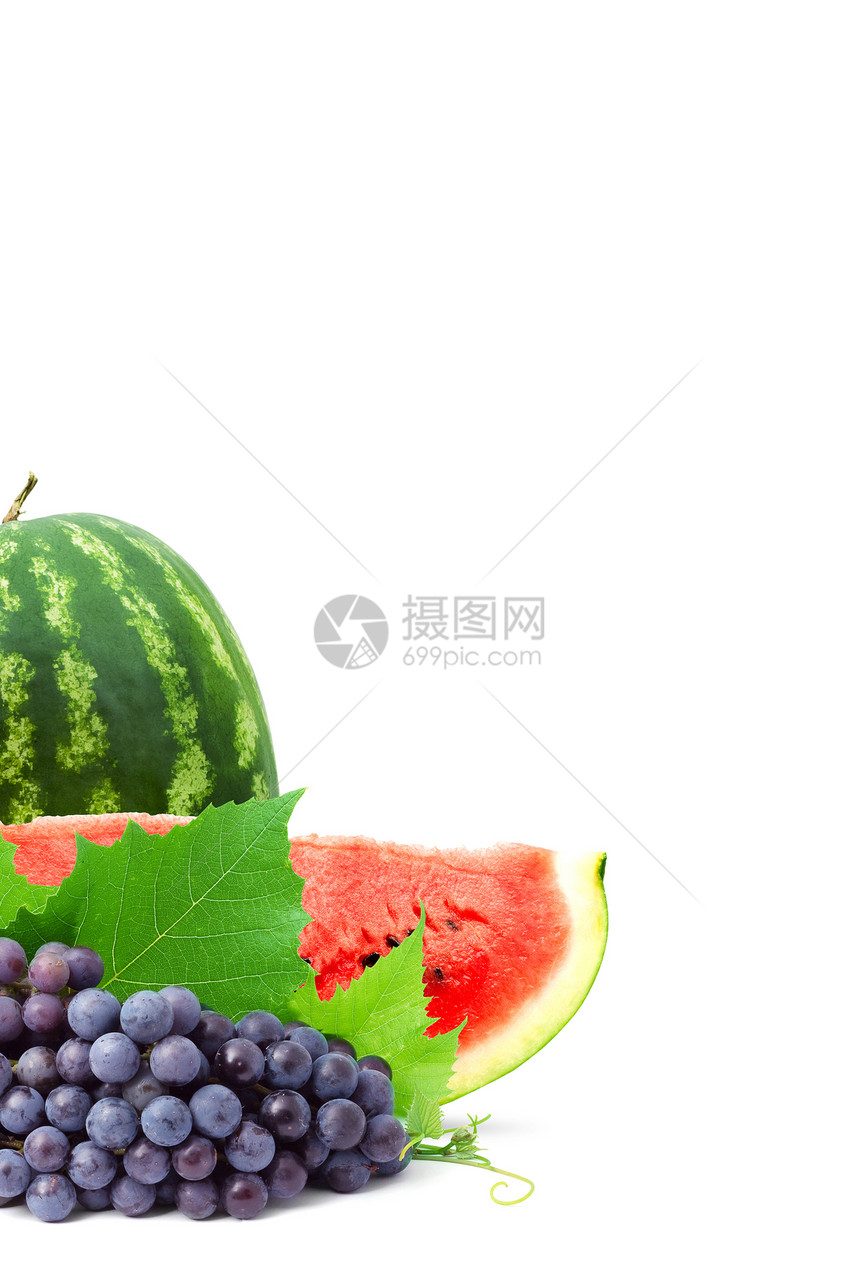 丰富多彩的健康新鲜水果酿酒植物白色热带藤蔓果汁菠萝小吃养分茶点图片
