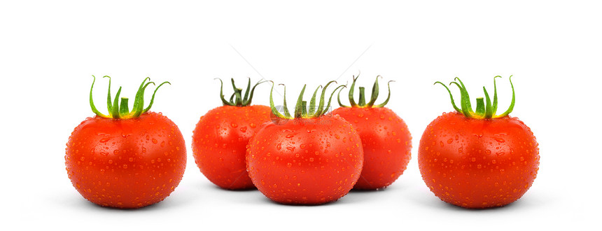 番茄白色绿色植物食物蔬菜剪裁水果水平红色图片