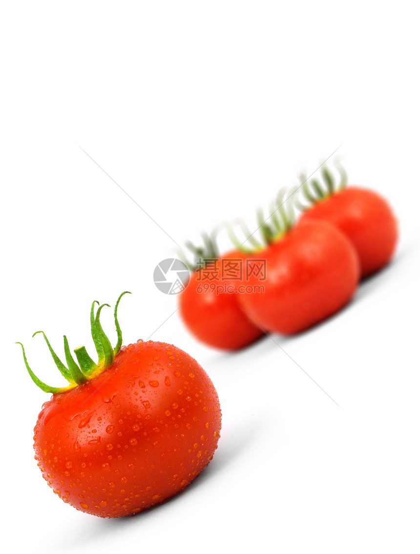 番茄蔬菜白色红色水平食物植物剪裁绿色水果图片