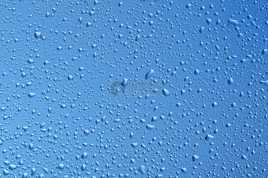 蓝色水泡湿度气候气泡水滴天气湿气空气窗户圆圈沉淀图片