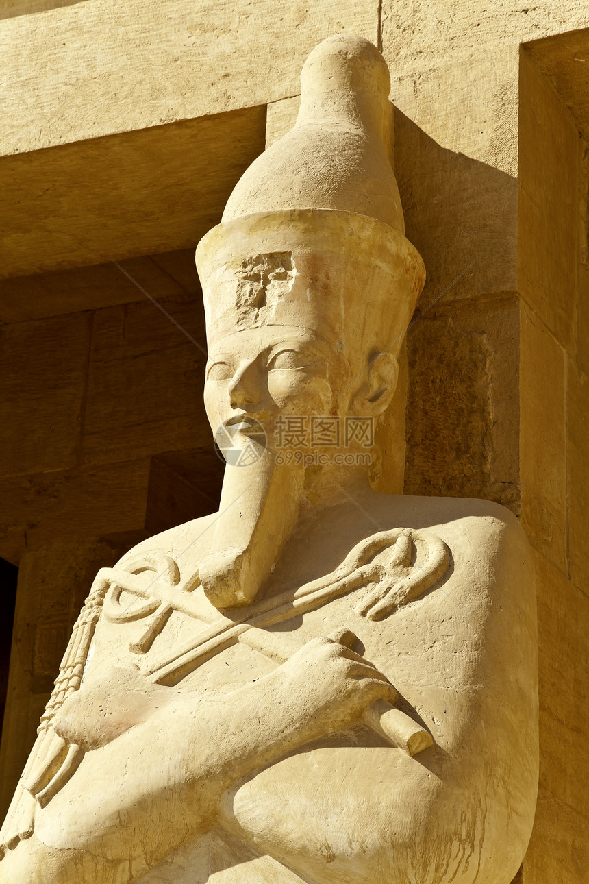 法老的帽子假肢雕像挖掘文化国王考古学废墟旅游寺庙地标雕塑雕刻图片