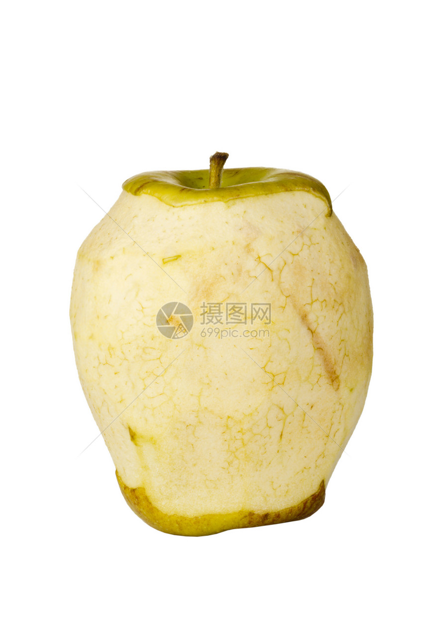腐烂的藤苹果小吃老化剪裁白色倒胃水果产品棕色食物甜点图片