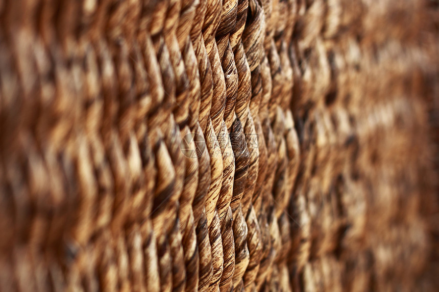 Wicker 篮子纹理棕色柳条地面材料条纹工艺稻草宏观褐色图片