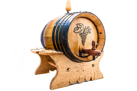 木头桶酒桶酒精木桶栽培液体木头棕色饮料藤蔓发酵味道背景