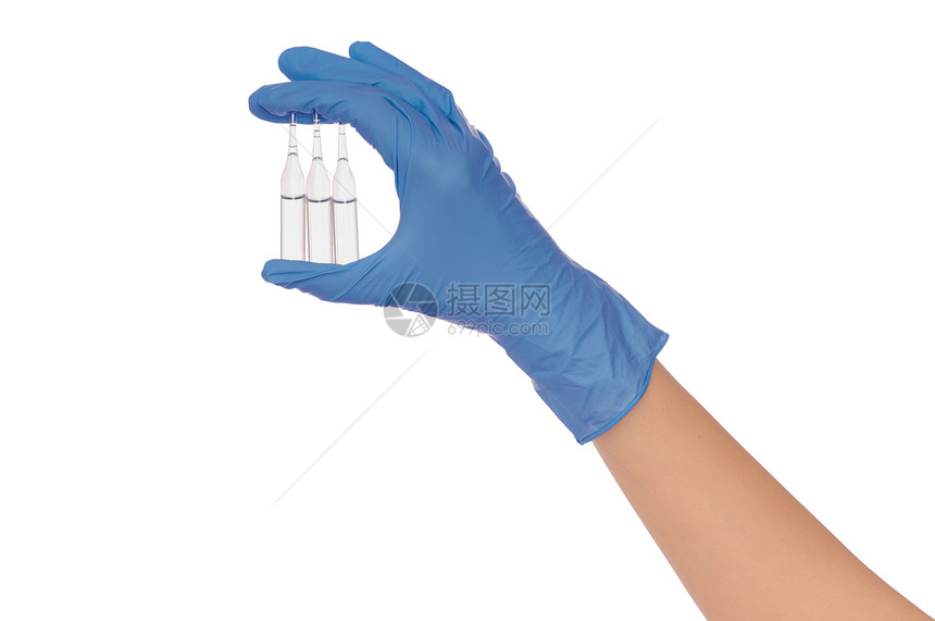 接种疫苗的安培职业创新教育安瓶审查科学技术乳胶专注手套图片
