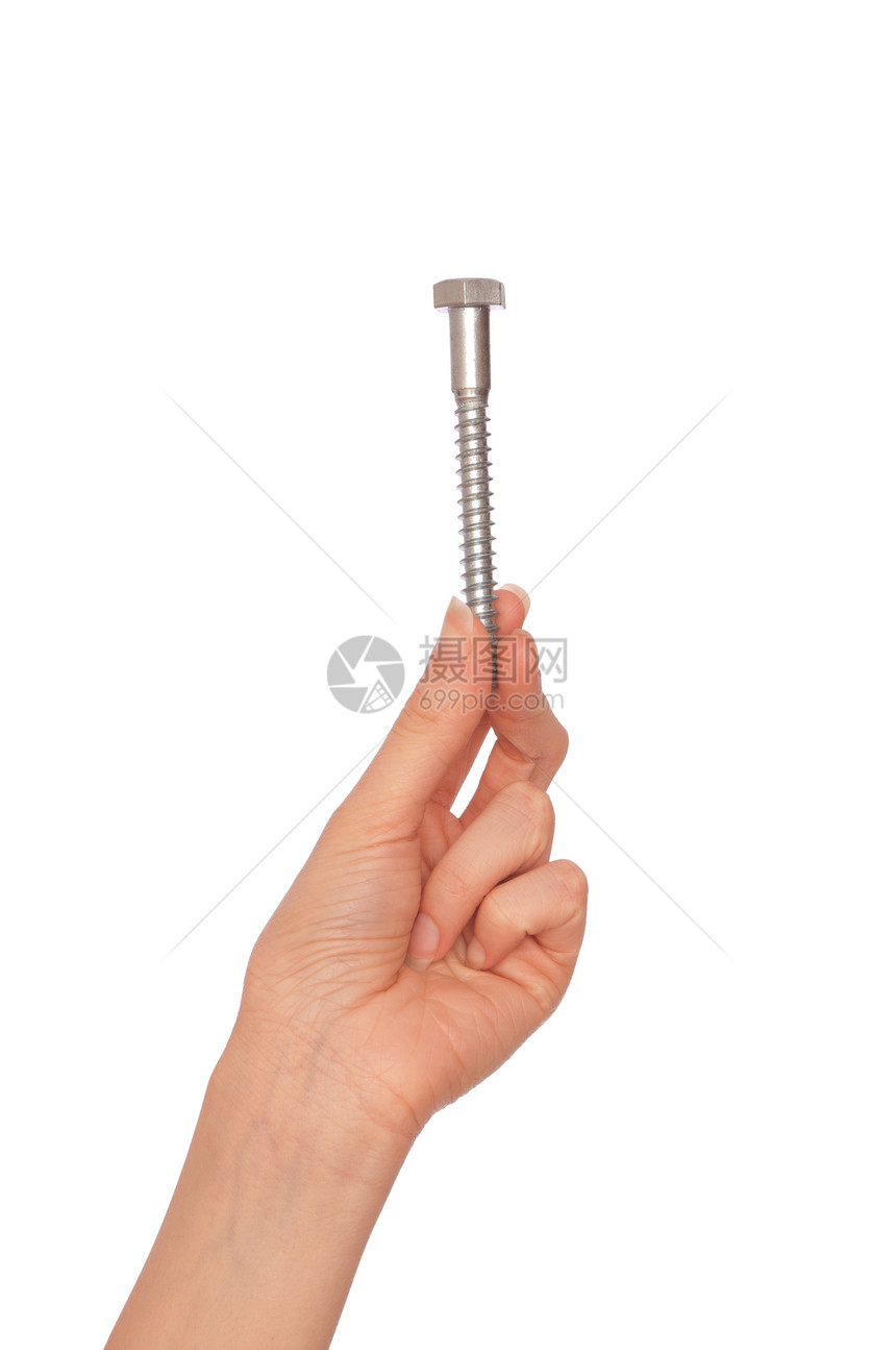 大螺丝建造单元金属扳手螺钉紧固件手指螺柱铁器工具图片
