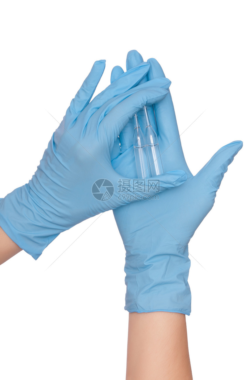 接种疫苗的安培手套管子医生安瓶治疗创新测试乳胶生物学保健图片