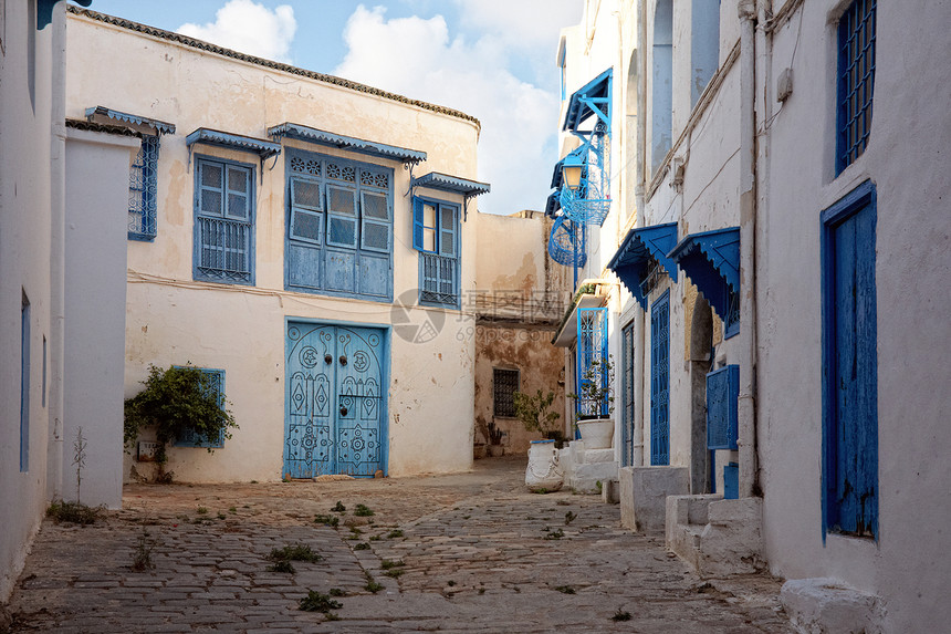 突尼斯 突尼斯的小街建筑村庄建筑学异国石头旅游情调街道文化窗户图片