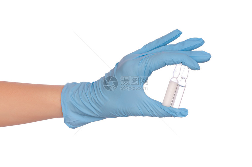 接种疫苗的安培管子样本药品蓝色管道保健检查科学医生生物图片