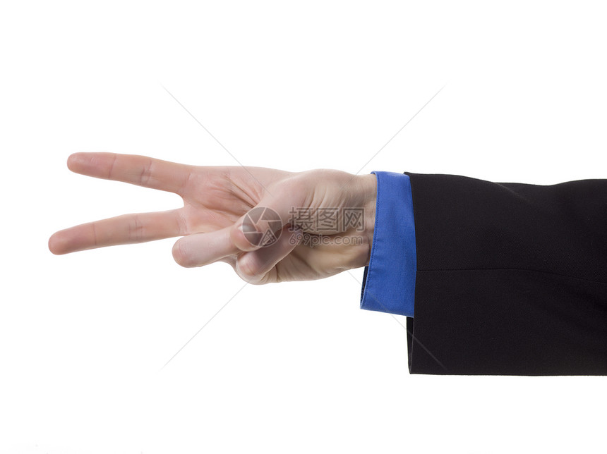 两个手指身体语言人手教育指导一部分标志手势图片