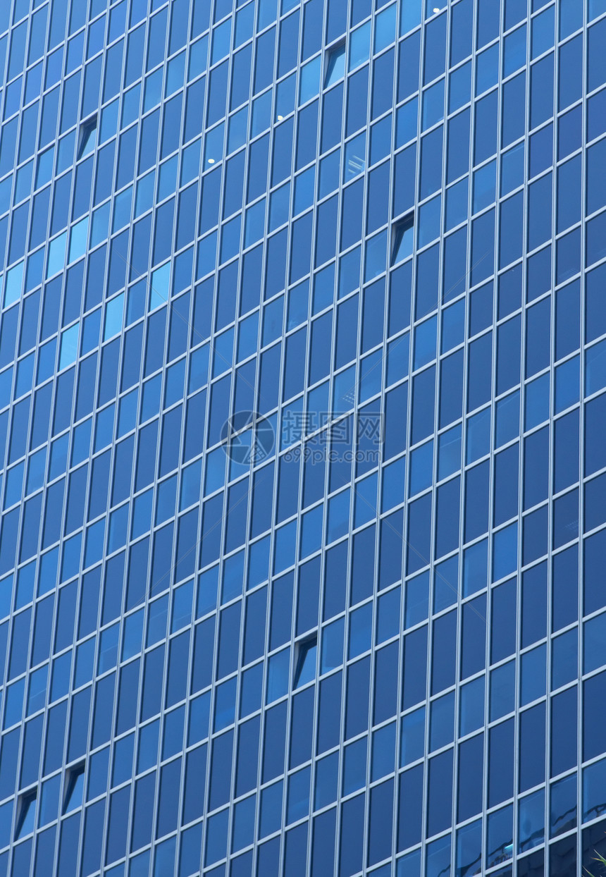 现代城市建筑外表天空窗户商业办公室房子蓝色反射建筑学财产摩天大楼图片