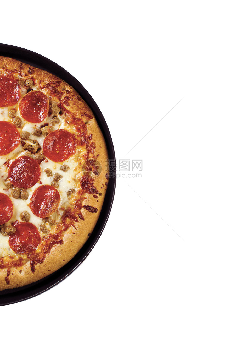 胡椒尼披萨的作物形象图片