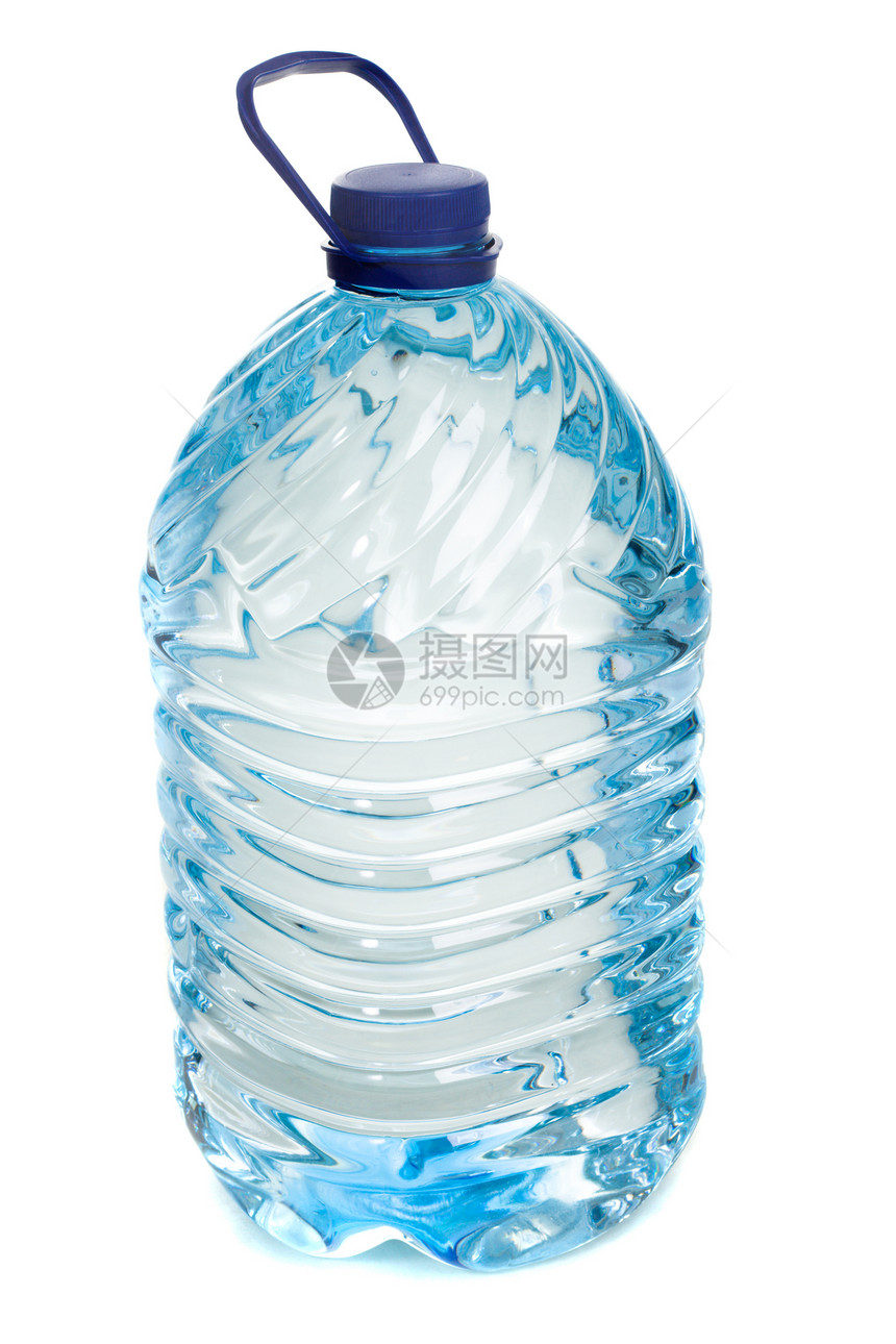 白上孤立的水瓶过滤液体矿物宠物瓶白色塑料瓶子瓶装图片