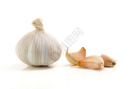 大蒜蔬菜美食家白色食物香料背景图片