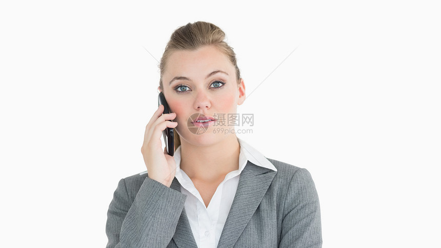 商业女商务人士给某人打电话图片