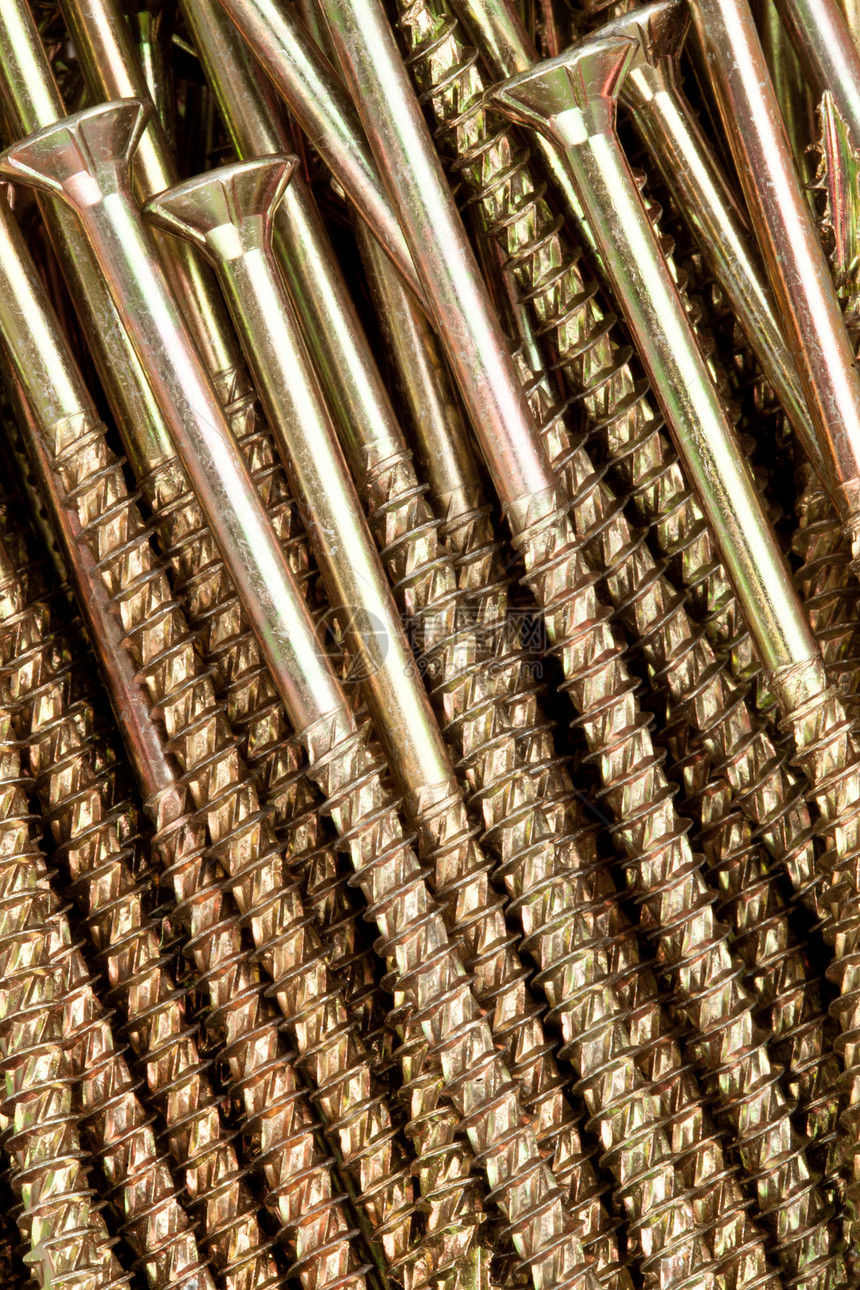黄金螺旋金工具工作用具十字穿线螺栓螺丝金属金子图片