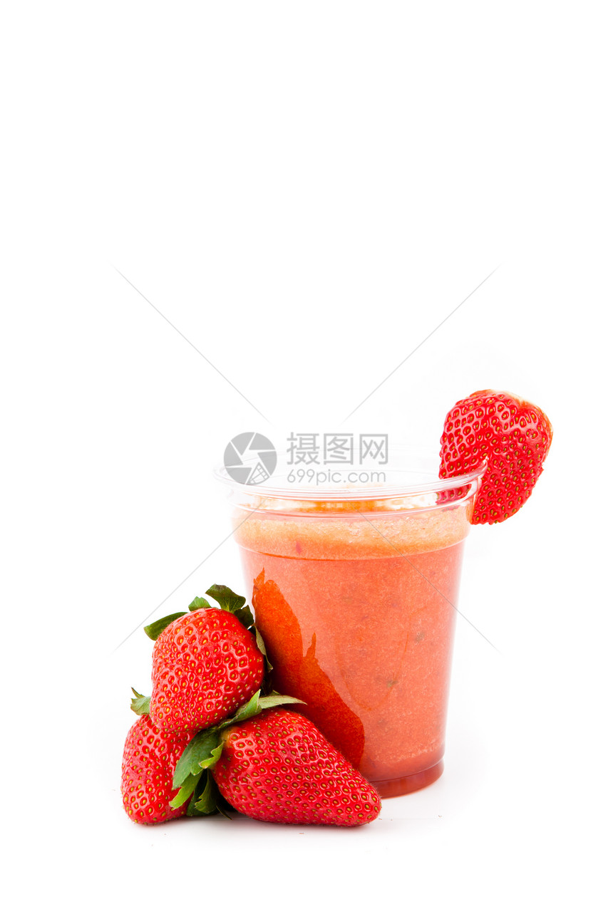 草莓汁饮料图片
