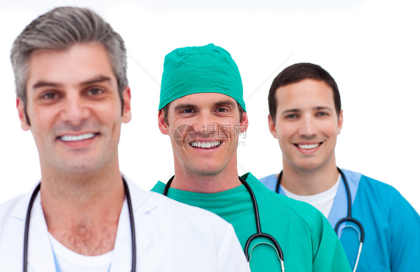 男性医疗队的肖像医院工人男人护士手术卫生女士保健外科临床图片