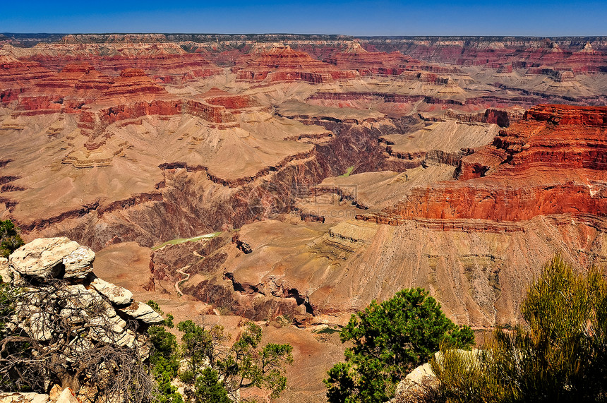 大峡谷国家公园风景景观公园旅行图层悬崖地标荒野阴影沙漠蓝色日落图片