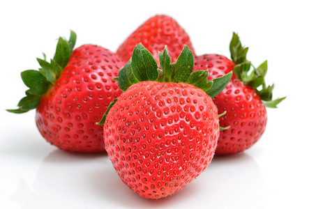草莓食物红色影棚水果背景图片