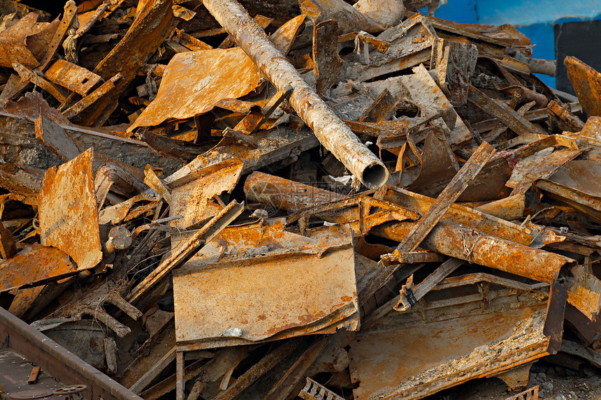 垃圾堆场冶金废料院子回收材料植物垃圾场废料场损害腐蚀图片
