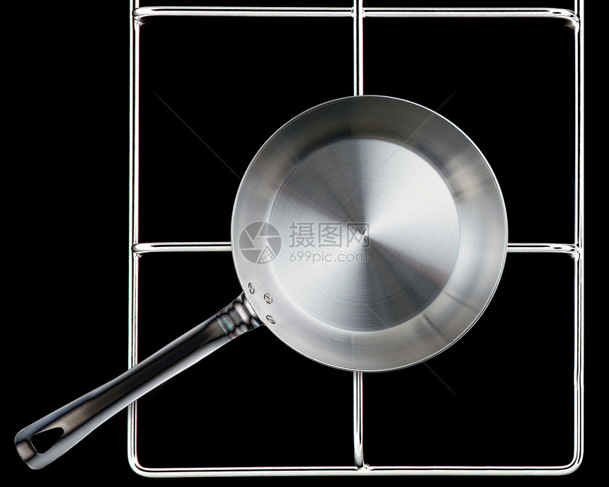 煎锅烹饪油炸涂层餐厅平底锅食物炊具煤气灶金属用具图片