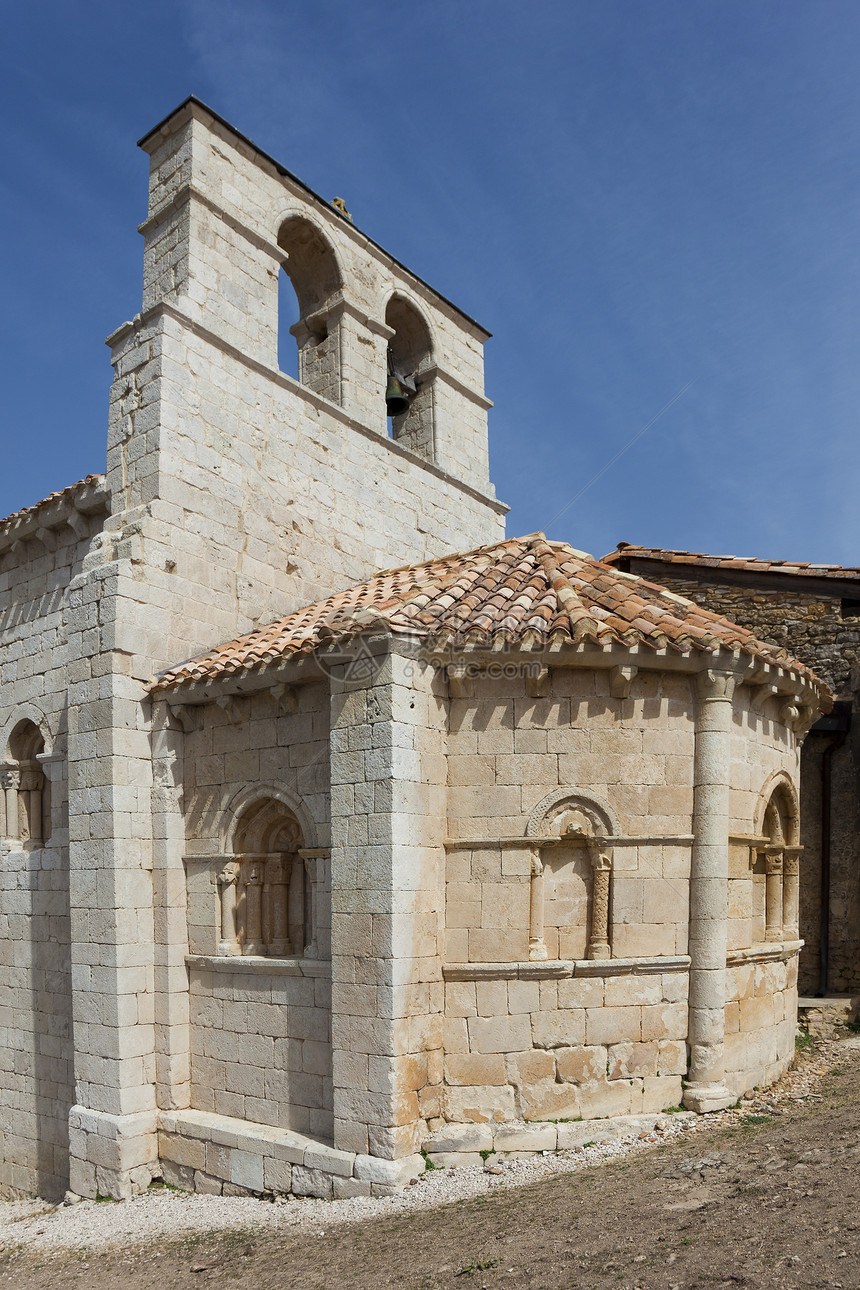 Ermitage Burgos Castill旅游遗产建筑学宗教历史建筑钟楼拱门教会石头图片