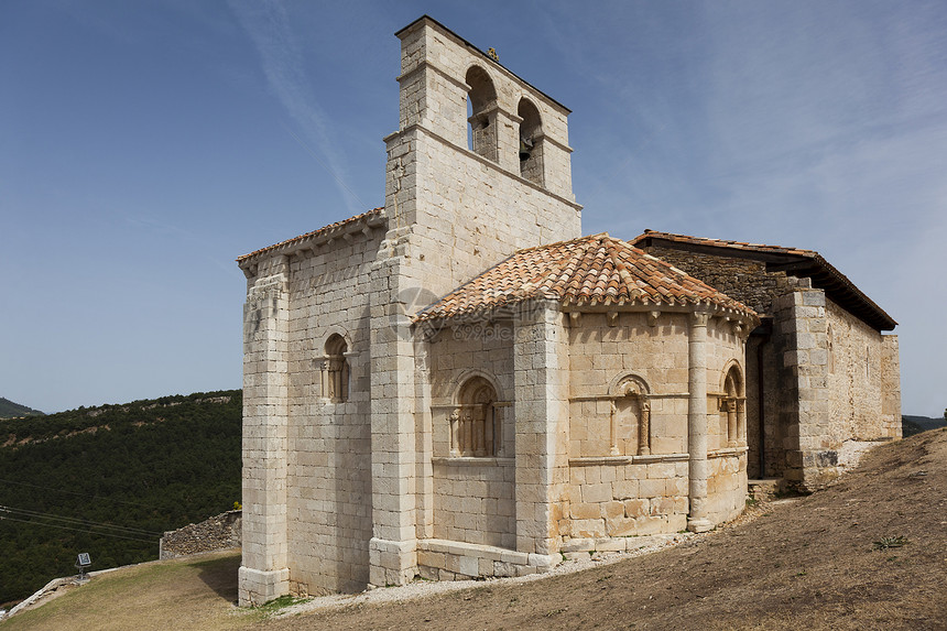 Ermitage Burgos Castill遗产建筑学石头教堂历史建筑教会钟楼旅游旅行图片