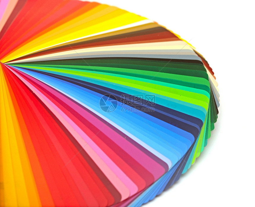 颜色观察工业工程设计师采摘染色指导光谱调色板图表打印图片