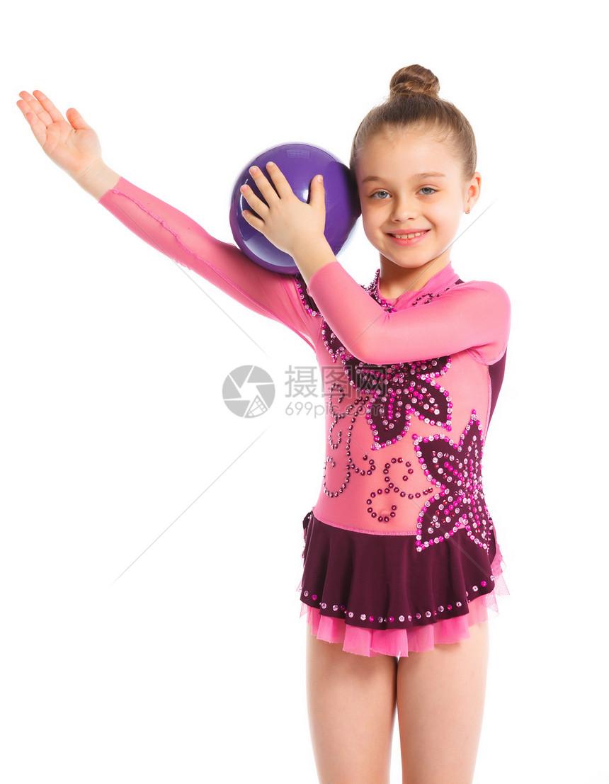 小体操运动员数字体操杂技训练女性孩子活动力量有氧运动女孩图片