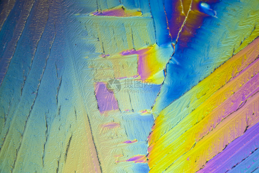 岩酸缩微晶体活力健康几何学科学精神招魂照片显微极化显微镜图片