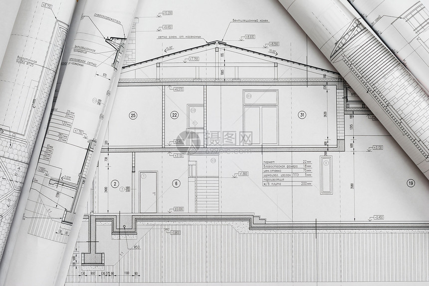 蓝图设计师木匠项目技术打印房间绘画建筑房子建筑师图片